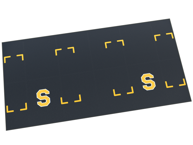 American Platforms 10x20 3/4" thick 24" Logo &amp; Drop Zones