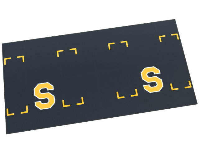 American Platforms 10x20 3/4" thick 36" Logo &amp; Drop Zones